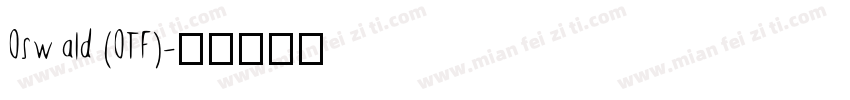 Oswald (OTF)字体转换